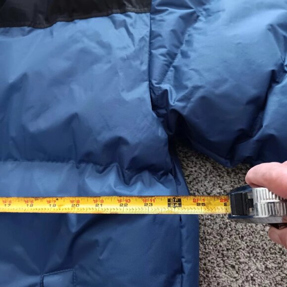 Athletech Men's Large Navy And Black Puffer Down Jacket Large Insulated Fleece - Picture 4 of 6